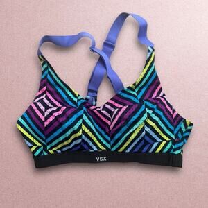 Victoria’s Secret Sport Abstract Neon Crossback Sports Bra